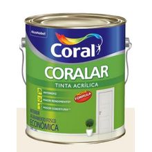TINTA CORALAR ACR FOSCO PALHA 3.6L