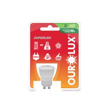 LAMPADA SUPERLED 4W GU10 MR11 6500K OURO