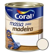 MASSA P/ MADEIRA BRANCA 1.5KG CORAL