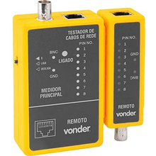 TESTADOR CABOS DE REDE RJ45/COAXIAL VOND