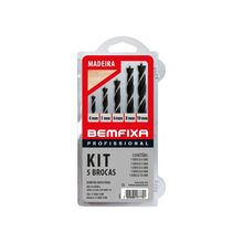 KIT 5PCS BROCA 5 PONTAS P/MADEIRA BEMFIX