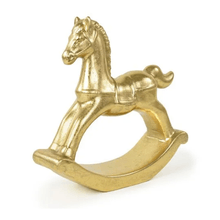 CAVALO BALANCO OURO 24CM
